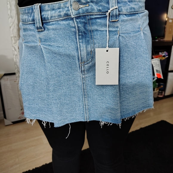 Jean ruffled skirt stretchy - Picture 6 of 6